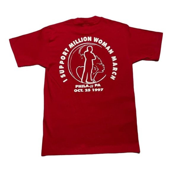 Vintage Million Woman March T-Shirt - Picture 2 of 4